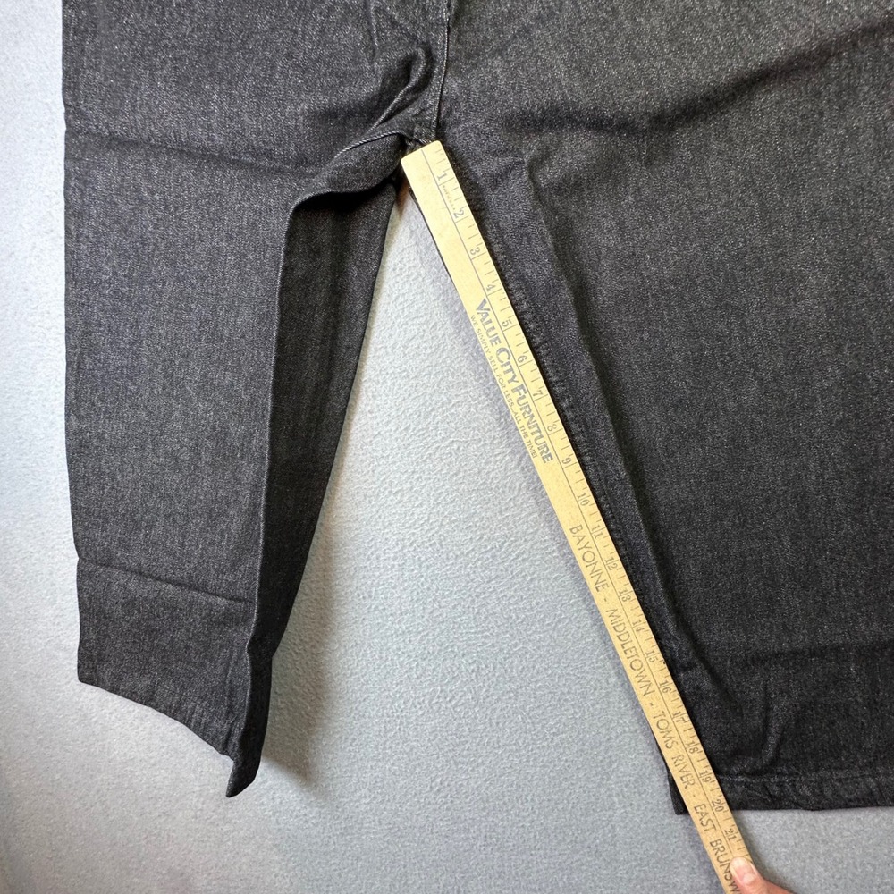 Mainstreet Blues Denim Capri Pants Vintage High Waist Black 14W New With Tags - Picture 6 of 11